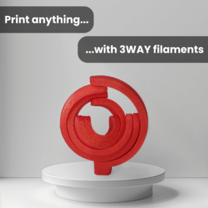 With 3way abs filaments you can print almost anything!